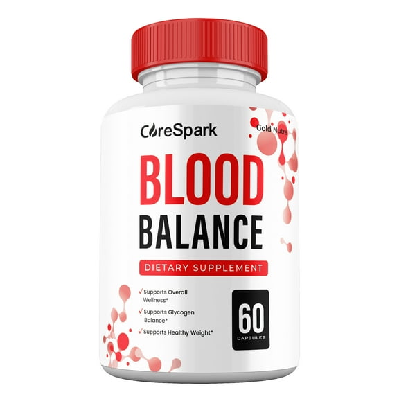Core Spark Blood Capsules Supplement, CoreSpark Glycogen Pills Maximum Strength All Natural, 30 Day Supply per Bottle (1 Pack)