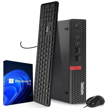 Restored Lenovo ThinkCentre M710 Tiny Desktop PC  Intel Core i5-6500T 6th Gen Upto 3.1GHZ  8GB DDR4 RAM  128GB SSD  Keyboard & Mouse  Wi-Fi  Mini Office Computer  Windows 11 Pro (Refurbished)