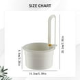thumbnail image 4 of Kitchen Drain Rack,Faucet Hanging Strainer Basket with Auto-Dump Release, 20cm Over-The-Sink Colander for Food Scraps - One-Touch Kitchen Drain Catcher, Sink Organizer for Small Spaces, 4 of 9