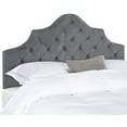 thumbnail image 2 of SAFAVIEH Arebelle Rustic Glam Tufted Headboard with Nail Heads, Full, Grey, 2 of 4