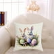 thumbnail image 4 of Decoraciones de Pascua, Adornos de Pascua, Regalos de Pascua Funda de almohada Funda de almohada de Pascua caliente Material de lino Funda de almohada de Pascua de lino, 4 of 6