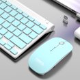 thumbnail image 2 of Juego de teclado y mouse, mouse de teclado inalámbrico externo para computadora portátil (verde oscuro) Sywqhk Para estrenar, 2 of 6