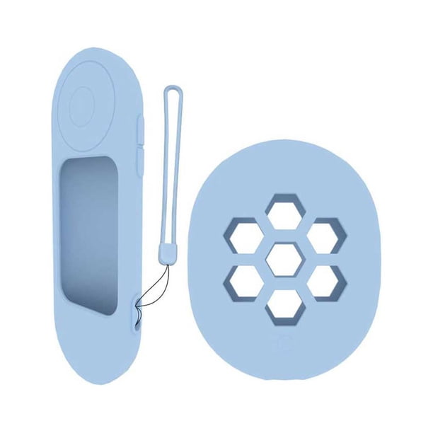 Yuarrent Funda de silicona a prueba de golpes suave y duradera carcasa de Control remoto reemplazo de cubierta protectora de Color sólido para Almacenamiento y organización del hogar Azul
