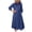 Blue, variant on Casual Summer Dresses for Women Long Sleeve Solid Color Shirt Dress with Puffy Skirt Tunic Style White XXL