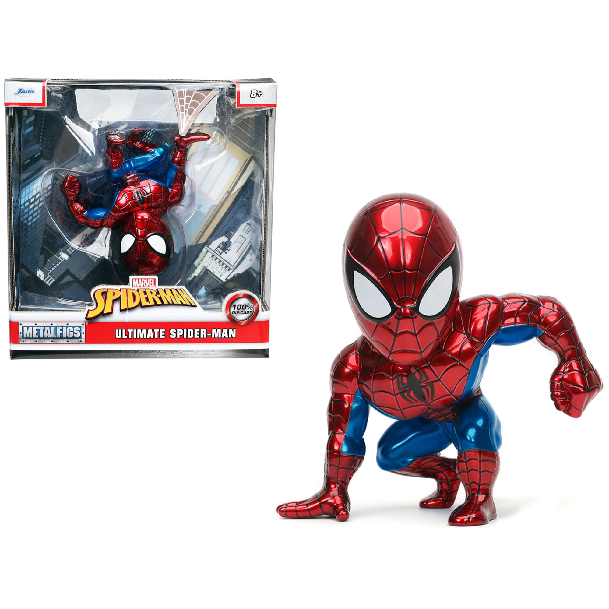 Marvel Classic Spider-Man Metallicfigs Die-Cast Figure 10cm. JADA TOYS