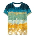thumbnail image 5 of Alllist Crew Neck Womens Tops Clearance Under $10 Short Sleeve Graphic T-Shirts Blouses, 5 of 5