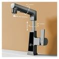 thumbnail image 6 of Digital Display Pulling Faucet, Intelligent Temperature Sensor Brass Washbasin Taps, Rotating Lifting Cold And Hot Water Mixer Tap, 6 of 15