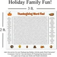thumbnail image 5 of ABODELINE 2 Pack Thanksgiving Word Search Poster, Giant Christmas Word Find Poster,2X3 Ft Wall Game for Family, Than Life Words Search Puzzle, Interactive Experience Holiday Activity Crossword, 5 of 5