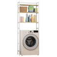 thumbnail image 4 of SUSUchens 3-Tiers Bathroom Storage Shelf,Washing Machine Storage Utility Rack,Over Washer Dryer Shelves Laundry Room Storage and Organizer Standing Shelf,White, 4 of 8