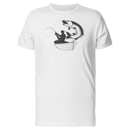 Fisherman Boat Fish T-Shirt Men -Image by Shutterstock Male 4X-Large
