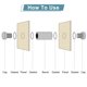 thumbnail image 5 of Uxcell 4 Pack Sign Standoff Screws, 1/2"x4" Tornillos de Publicidad de Acero Inoxidable, Dorado, 5 of 7