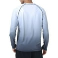 thumbnail image 3 of Tyhengta Men's Long Sleeve Swim Shirts Rashguard UPF 50+ UV Sun Protection Shirt Athletic Workout Running Hiking T-Shirt Swimwear White Gradient Grey 3XL, 3 of 8