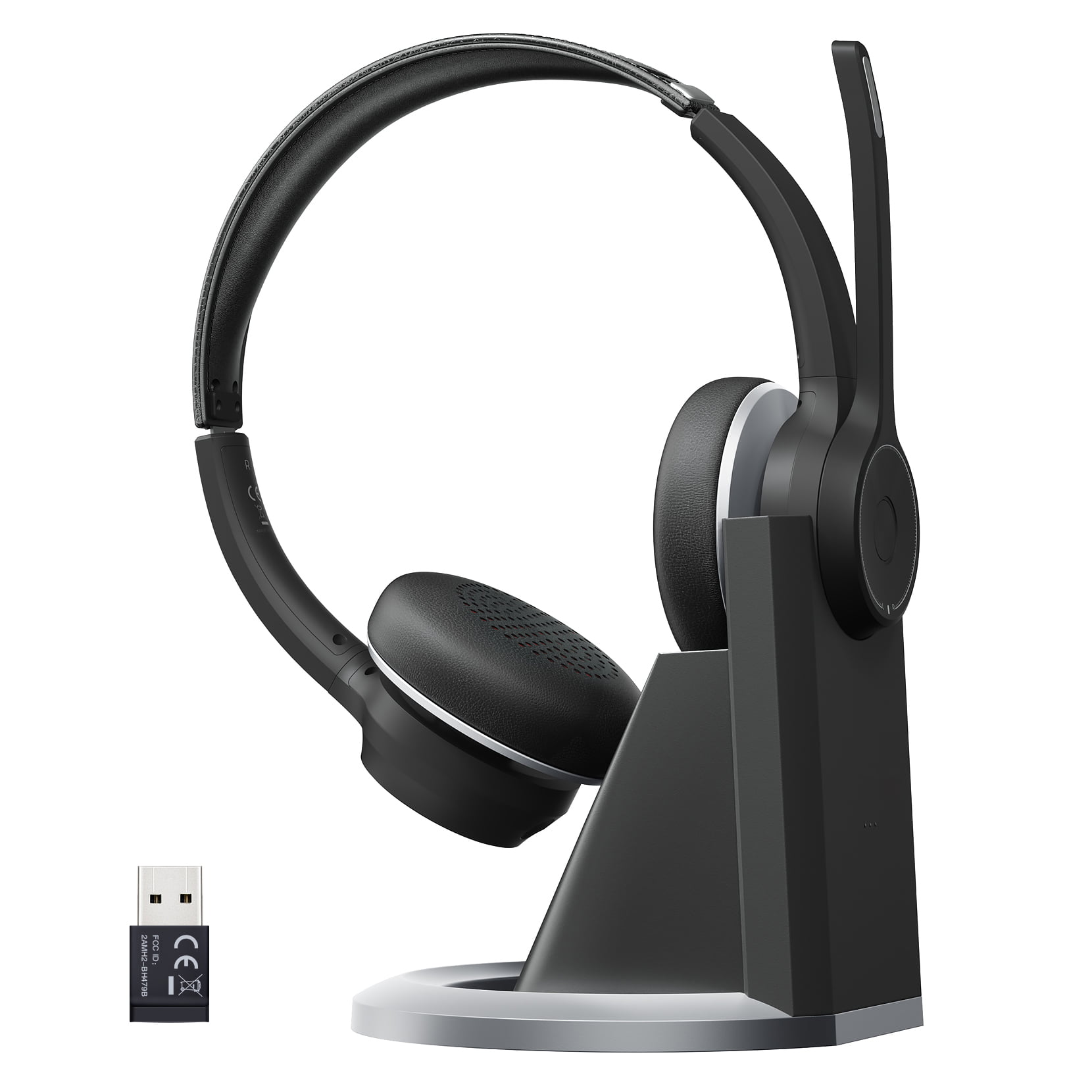 Spielzeit für LKW Fahrer Computer Office Call Center Skype Bluetooth Headset PC mit Microfon TaoTronics kabellos Kopfhörer Smart AI Noise Cancellation 34Std