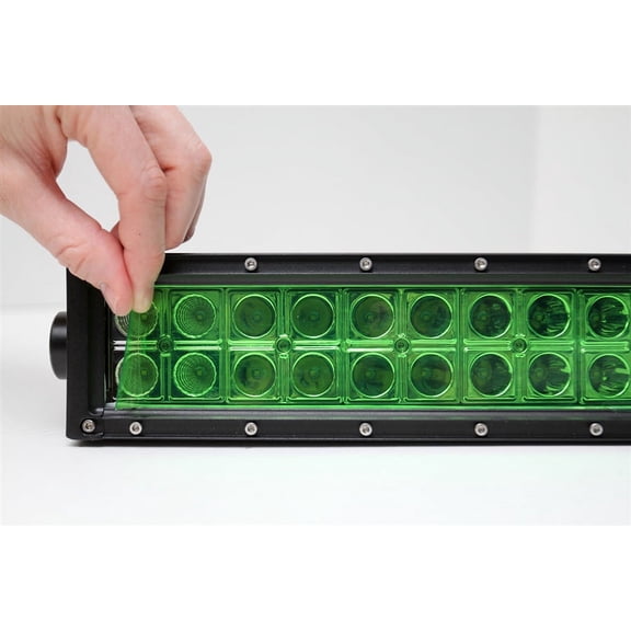 One 2" x 4" Green Universal LED Lamp Film Cover