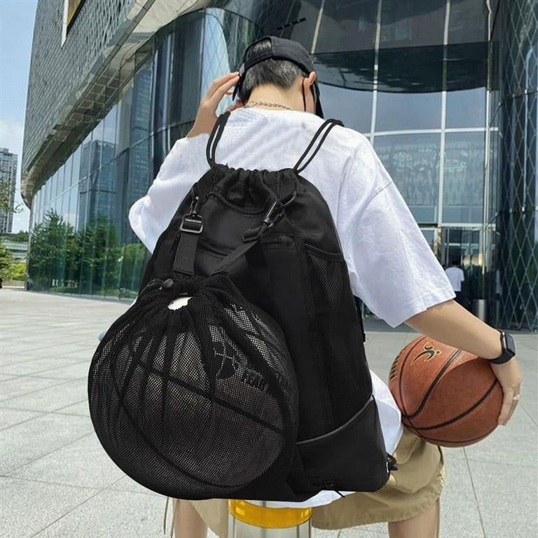 Drawstring basketball bag sale