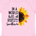 thumbnail image 4 of Inktastic Summer in a World Full of Roses Be a Sunflower Boys or Girls Baby Bodysuit, 4 of 5