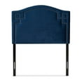 thumbnail image 3 of Bowery Hill Modern Velvet and Wood Twin Headboard in Royal Blue, 3 of 6