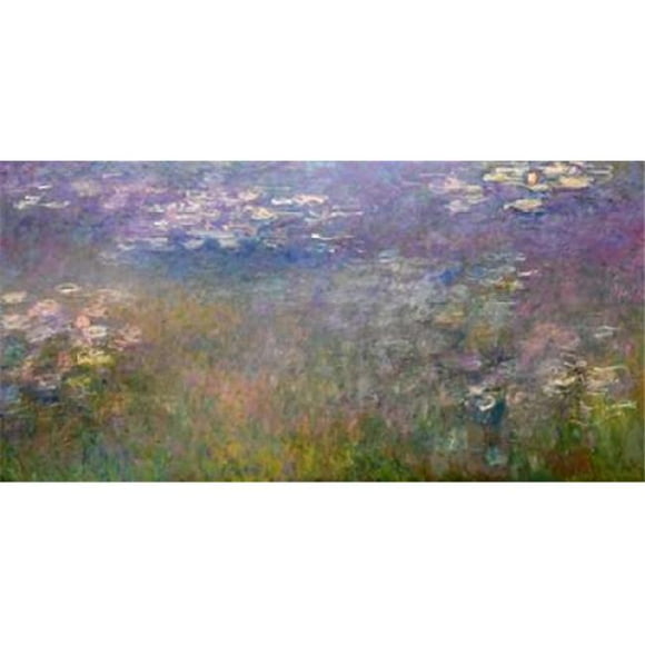 Selected Artworks PDX2CM1507LARGE Affiche de Nénuphars par Claude Monet&44; 24 x 48 - Grand