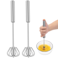 thumbnail image 2 of Batidor de Empuje Manual, Batidor de Huevos SemiautomáTico, Batidor de Huevos de Acero Inoxidable para Ba, 2 of 8