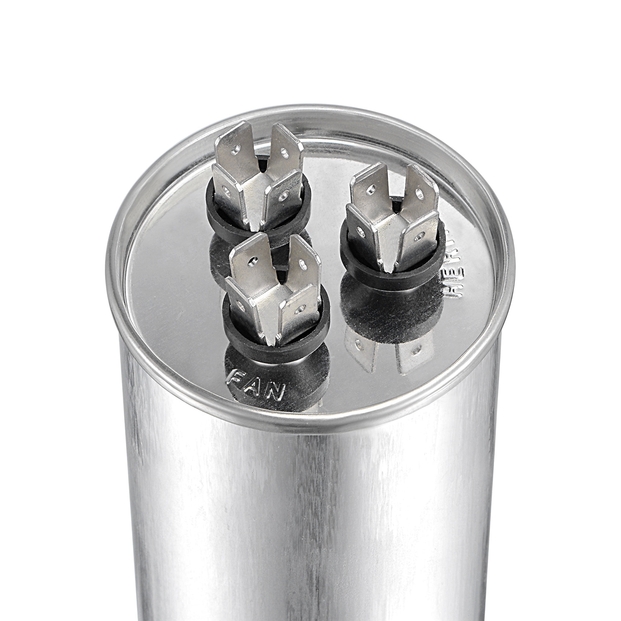 Uxcell 40/10uF 370V AC Aluminum Case Round CBB65 Dual Motor Run Capacitor