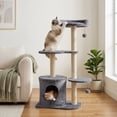 thumbnail image 4 of Gymax 43'' Cat Tree for Indoor Cats w/Condo Comfy Plush Perches Sisal Scratching Posts Gray, 4 of 10