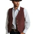 thumbnail image 3 of HNMKIU Gilet Sans Manches Élégant pour Hommes pour Tenue Décontractée Printemps Été Léger Confortable Veste Ajustée Extérieure, 3 of 3