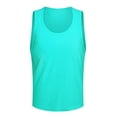 thumbnail image 1 of Zhuashum Hauts Garçons 3-9 Ans Sans Manches Col Rond Débardeurs Couleur Unie Tee Printemps Été Rétro Bleu Clair, 1 of 3
