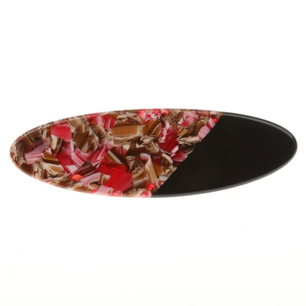 Moda Acrílico Primavera Cabello Barrette Clip Horquilla Rojo Negro jinwen Pasador de pelo