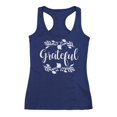 thumbnail image 1 of Tstars Womens Thanksgiving Shirt Holiday Grateful Shirt Fall Top Cute Thanksgiving Gift Shirts for Her Women Racerback Tank Top, 1 of 3