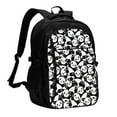 thumbnail image 1 of Disketp Cute Panda (3) Mochila de Viaje Estampada para Laptop con Puerto de Carga USB, Mochila Impermeable para Computadora – Regalo para Hombres y Mujeres, 1 of 7