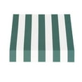 thumbnail image 2 of Awntech 3.375 ft New Yorker Fixed Awning Acrylic Fabric, Forest/White Stripe, 2 of 2