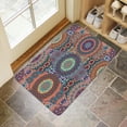 thumbnail image 4 of Bohemian Light Circular Design (6) Door Mat Welcome Door Mat for Front Door, Home Entrance, Yard, Floor, Patio, Non Slip Spring Summer Welcome Mat Indoor Outdoor Doormat 30"*17", 4 of 6