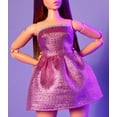 thumbnail image 4 of Barbie Looks Doll, Collectible No. 24 with Brown Hair & Modern Y2K Fashion, Shimmery Pink Strapless Dress with Peep-Toe Heels, 4 of 5