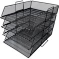 thumbnail image 2 of Document Organizer For Home Office, Stackable Letter Tray With Space Saving Design, Special Mesh Stackable Paper Tray For Letter/A4 Paper, Sturdy, 2 of 5
