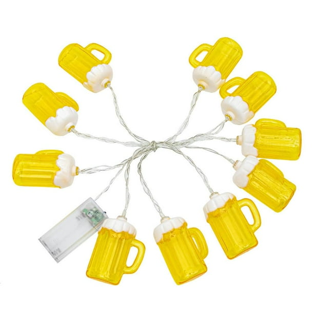 Cerveza En 3D, Luces De Cadena, Barra Alimentada Por Batería, Vacaciones De Navidad, Led, Luz, Club, Dormitorio, Fiesta, Decoración De Boda Speravity HA046523-05