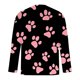 thumbnail image 4 of Ceisia Men's Colorful Glitter Paw Print T-Shirt | Slim Long-Sleeve Crewneck Casual Top Gift, 4 of 5
