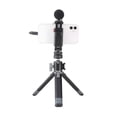 thumbnail image 2 of Adjustable doublehead cold shoe hot shoe mobile phone live broadcast fixing bracket, 2 of 5
