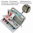 thumbnail image 4 of FALAN MULE FALAN MULE Women’s Trifold Wallet Rfid Blocking Wristlet with Large Card Capacity, 4 of 7