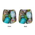 thumbnail image 5 of Lsque Easter Egg1 Printed Women's Running Shorts with Liner Pockets,Elastic Quick Dry Workout Athletic Gym Yoga Shorts,Womens High Waist Shorts-, 5 of 9