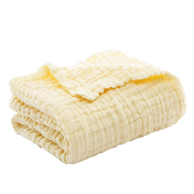 BKER Couverture en Tissu Fin Tissé Uni comme Couverture Mignonne pour Lit