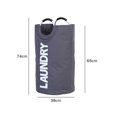 thumbnail image 3 of Cesta para ropa sucia, bolsa de lavandería plegable impermeable para dormitorio familiar gris oscuro Ndcxsfigh Libre de BPA, 3 of 3