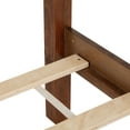 thumbnail image 5 of Noble House Elsie King Bed, Pine Wood Frame with Rattan Headboard & Footboard, Enhanced Slat Platform, Walnut, 5 of 19