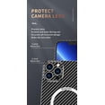 thumbnail image 3 of Magnetic Case for iPhone 14 Pro Max Case Compatible with MagSafe Charger Carbon Fiber Slim Ultra Thin Aramid Fiber Anti-Scratch Shockproof Phone Case, Black, 3 of 11