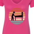 thumbnail image 4 of Inktastic Pinball Retro Arcade Game Women's V-Neck T-Shirt, 4 of 5