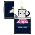 thumbnail image 3 of Zippo Gaming Flame Logo Design Black Matte Pocket Lighter, 3 of 6
