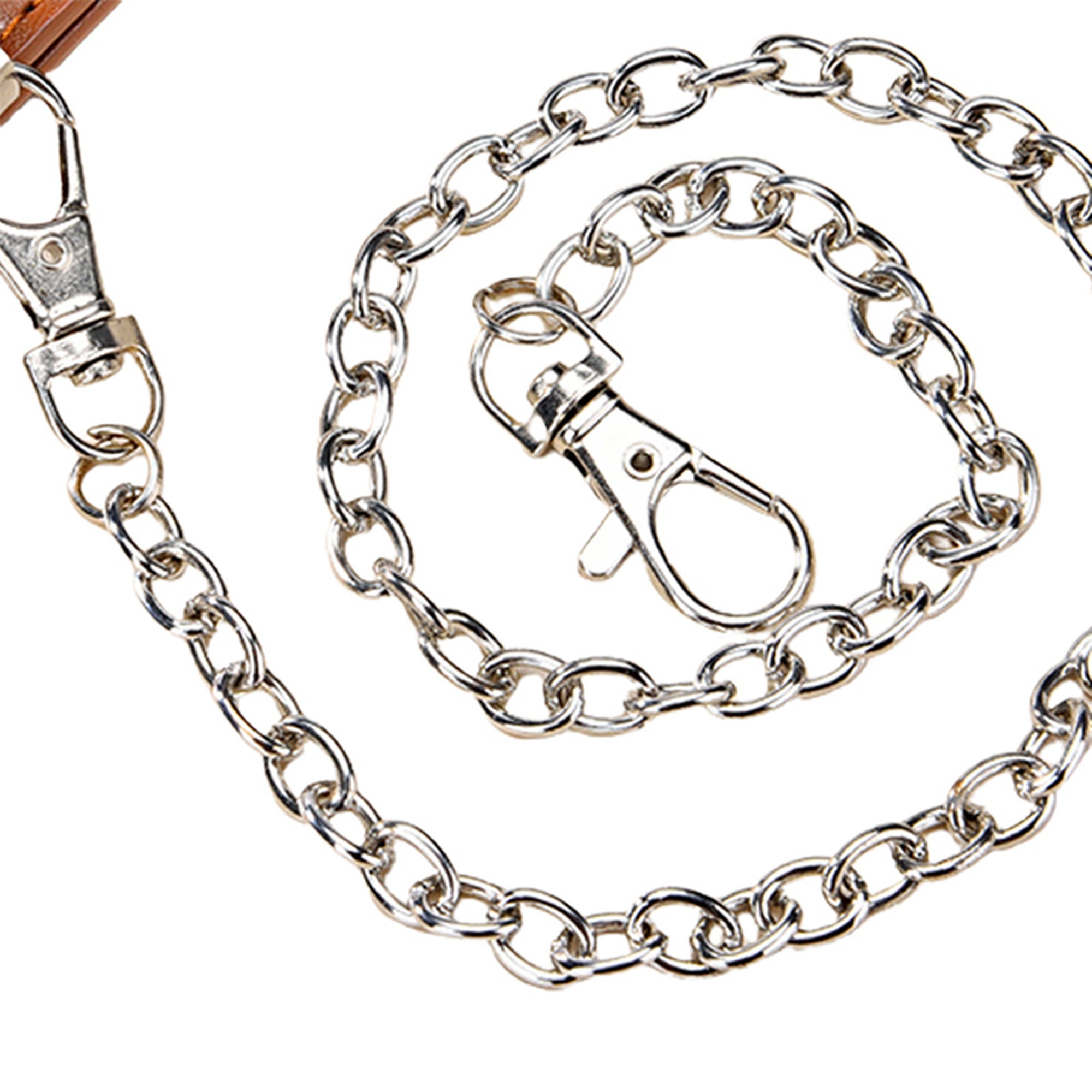 Seyurigaoka Women's Single Double or Rivet Grommet Belt, Punk Waist