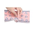 thumbnail image 3 of INSPIRE CHIC Silky Skinny Scarves Ribbon Heart Print Long Hairband Handbag Wrap 96x10cm/38x4 inches(LxW) Pink, 3 of 5