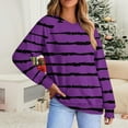 thumbnail image 2 of Tranfacy Longues Chemises à Manches pour Femmes, Chemises pour Femmes, Haut à Manches Longues pour Femmes Imprimé à Col en V avec Manches Raglan, Chandail Décontracté pour Tenues de Mode Automnales Quotidiennes, 2 of 5