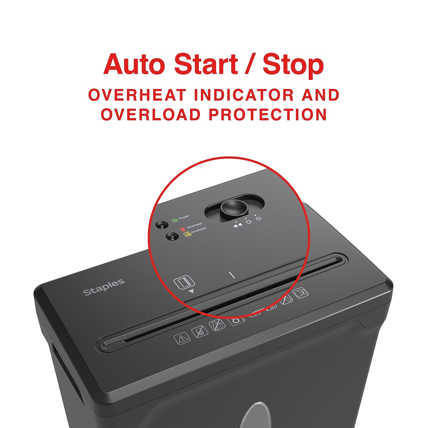 Staples 8-Sheet Cross-Cut Paper Shredder (SPL-OXC8A) photo 3