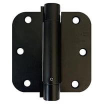 Heavy Duty 3 1/2" Inch Self-Closing Spring Loaded Door Hinge with 5/8" Corners in Oil Rubbed Bronze (6 Pack)